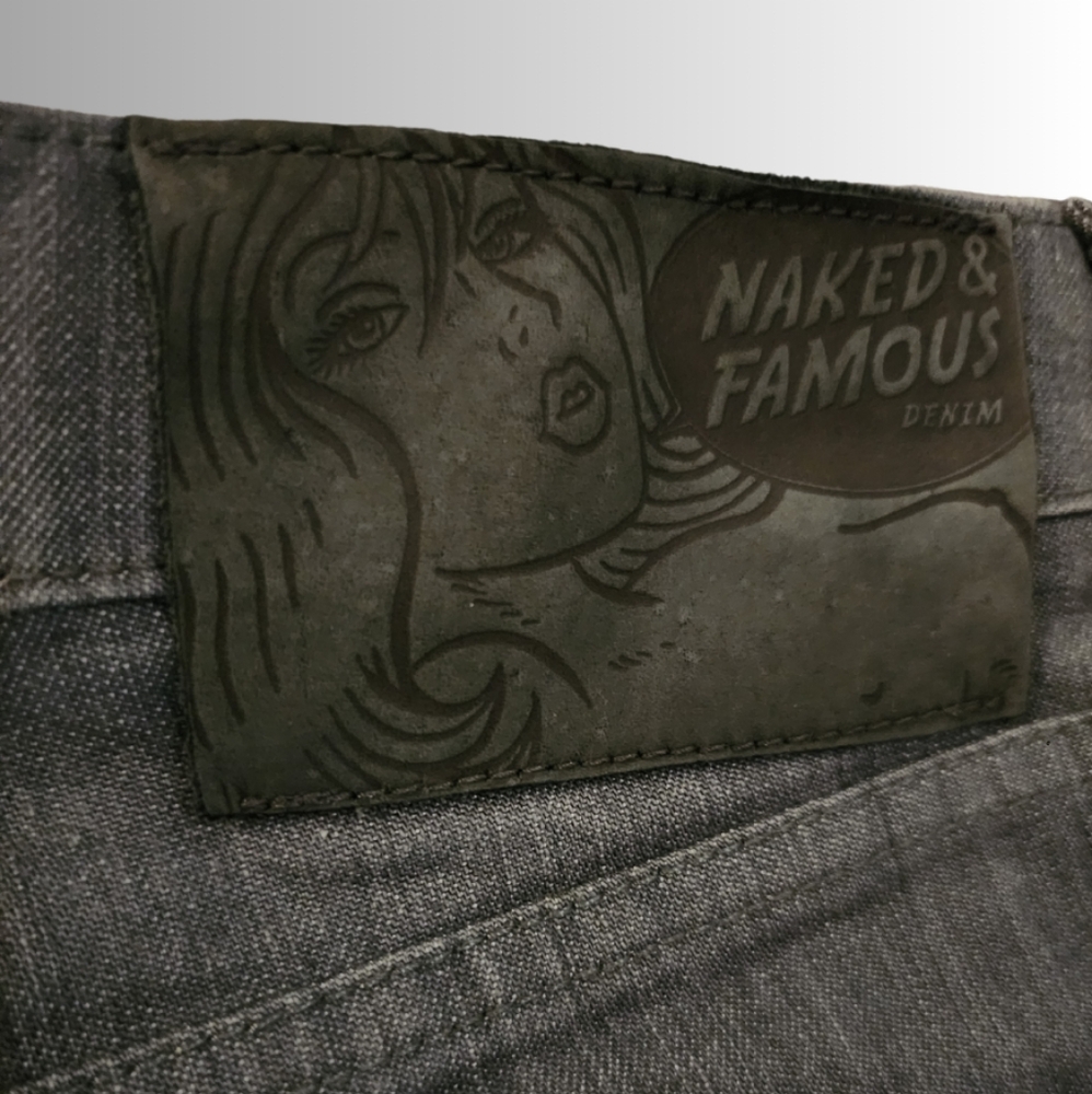Naked and Famous Skinny Guy Grey Stretch Jean